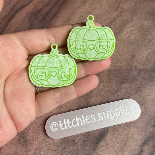 Nerdy Pumpkin Earring Mould