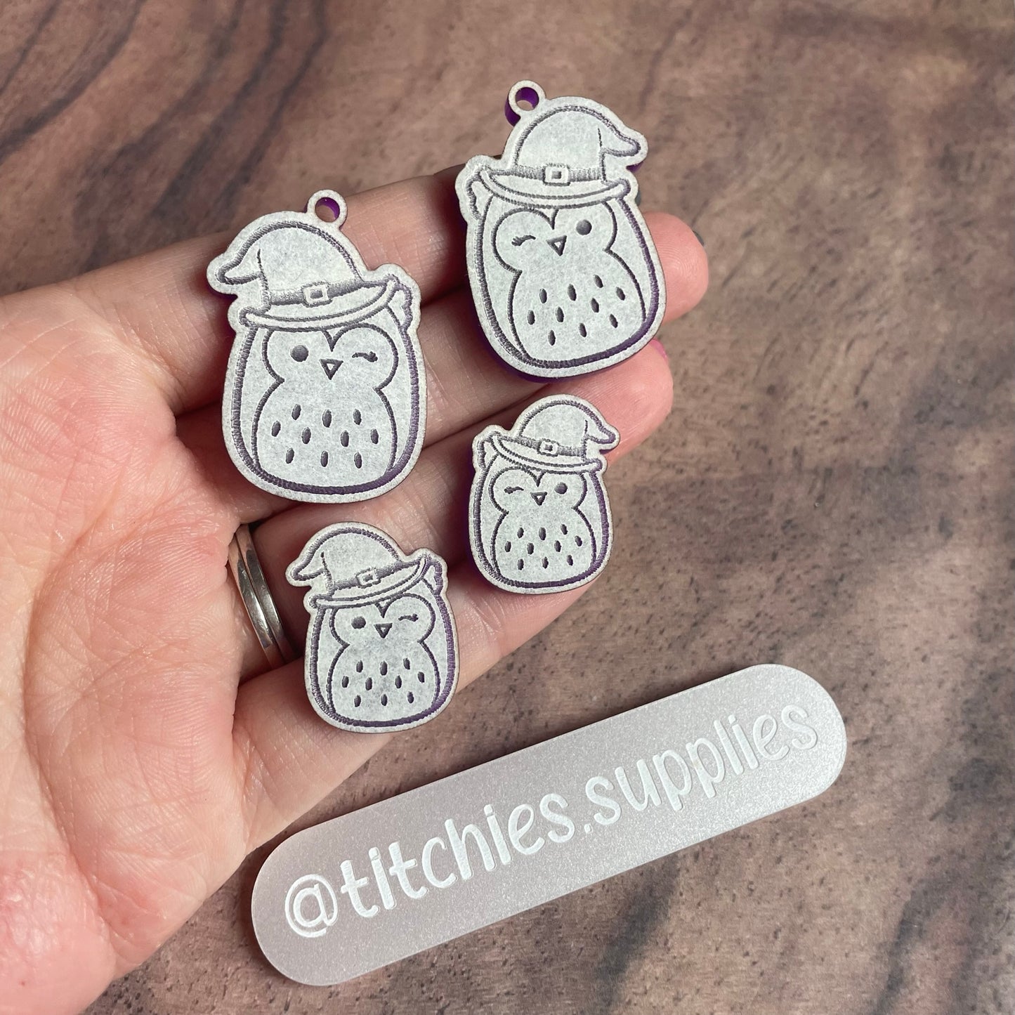 Squishie Owl Witch Earring Mould