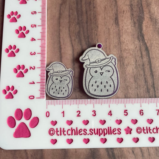 Squishie Owl Witch Earring Mould