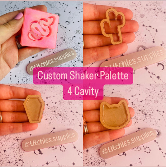 Custom Shaker Palette Mould x 4 Designs