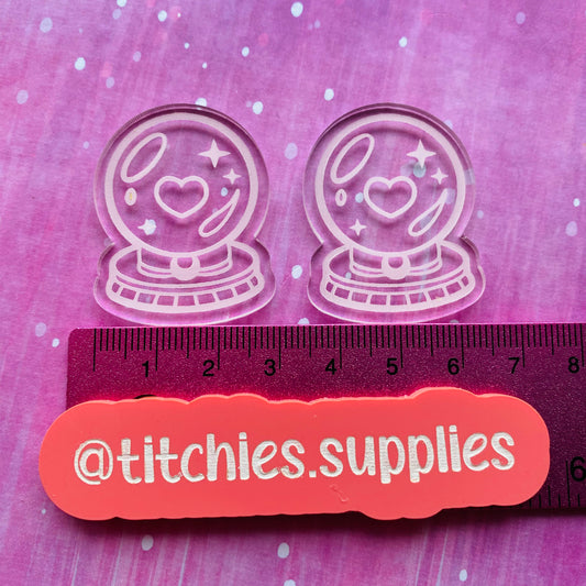 Heart Crystal Ball Pair Earring Mould