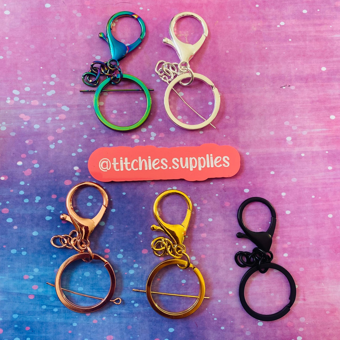 Lobster Clip Keyrings - Choose The Colour