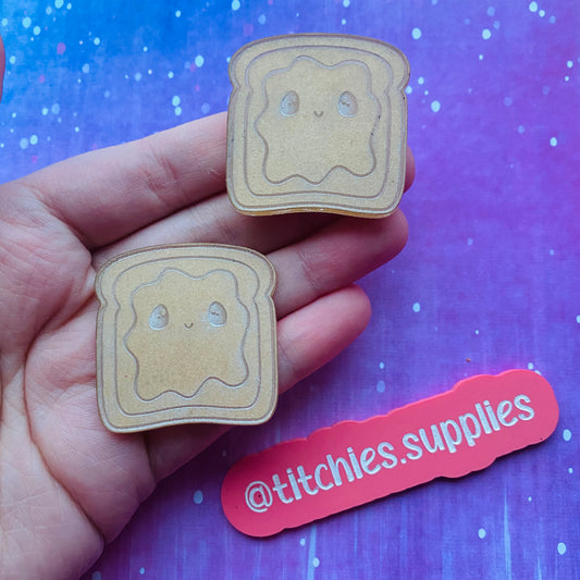 Happy Kawaii Toast Earring Mould