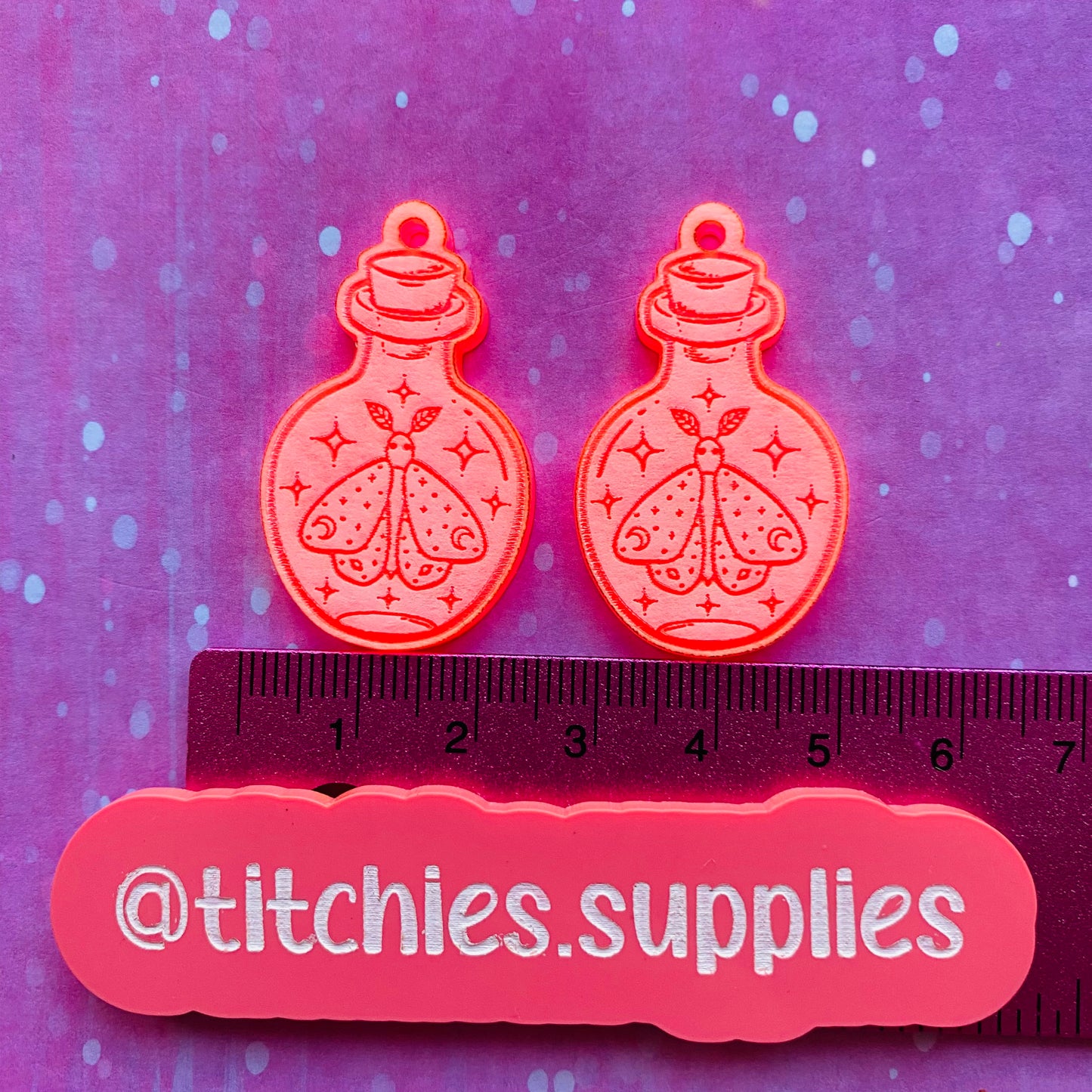 Moth Potion Bottle Earring Mould