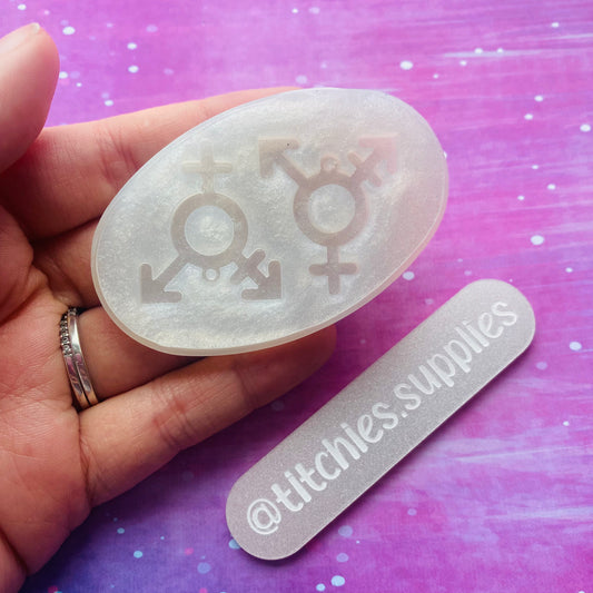 Transgender Symbol Earrings Mould