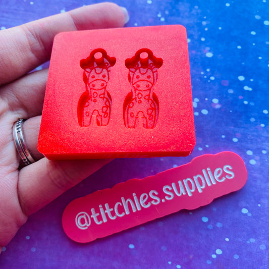 Cute Little Giraffe Earring Mould