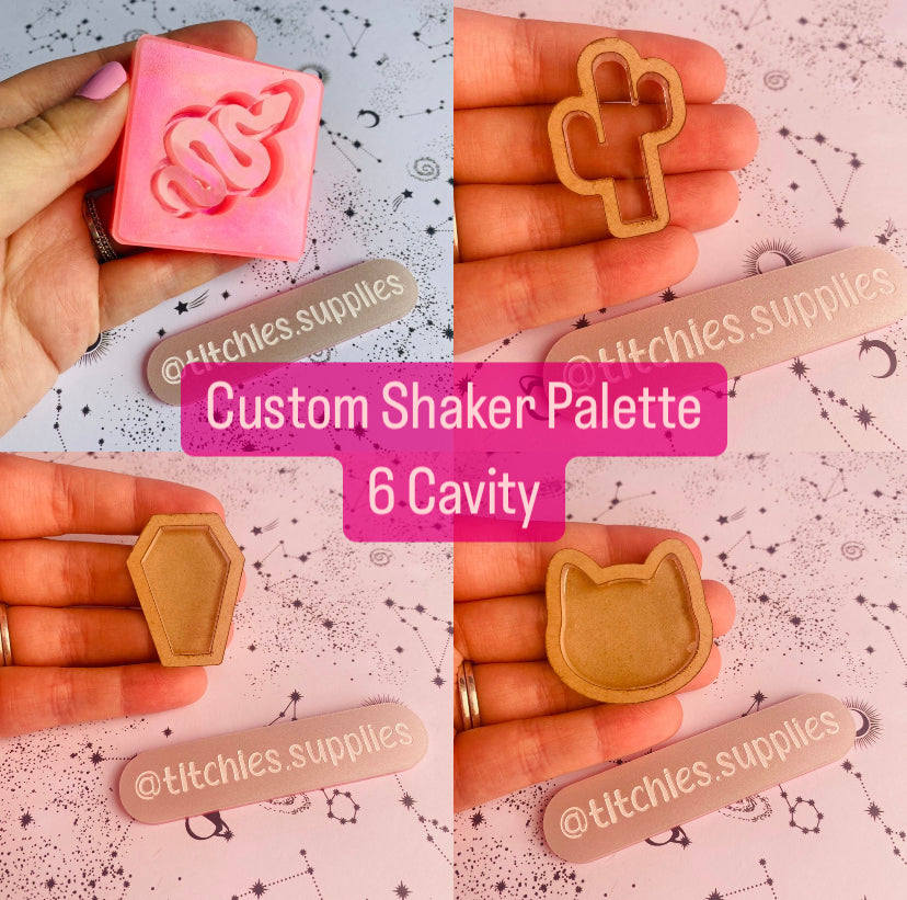 Custom Shaker Palette Mould x 6 Designs