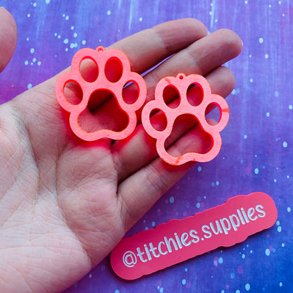 Cut Out Paws Earring Mould
