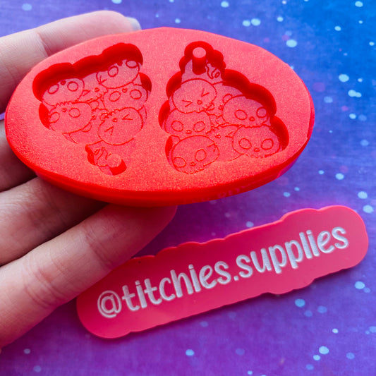 Cute Little Skull Pile Earring Mould