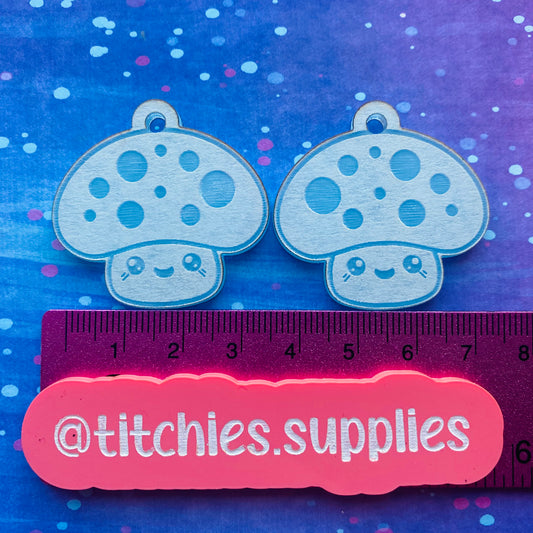 Kawaii Toadstool Earrings Mould