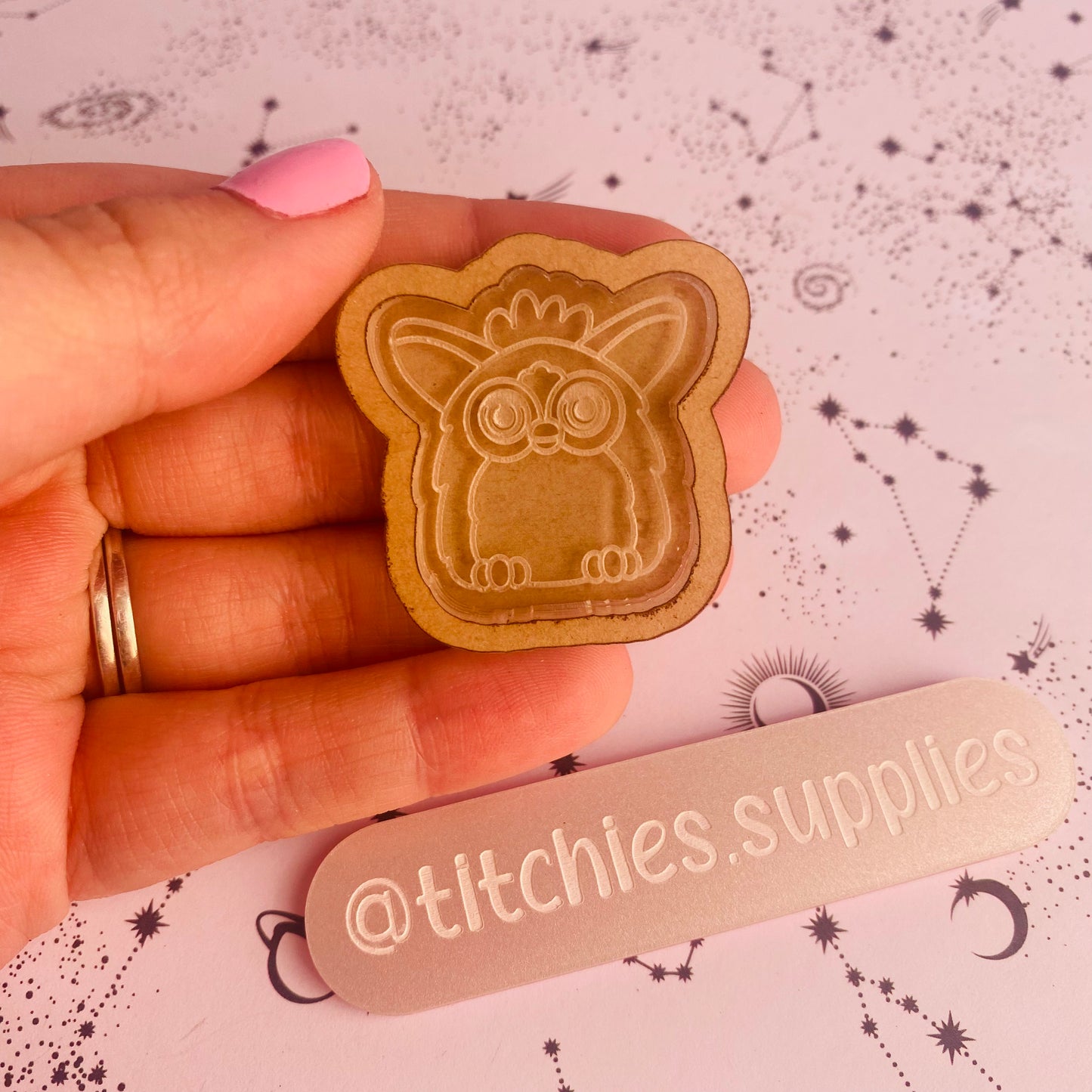Fluffy Owl Shaker Mould, 8mm Thick