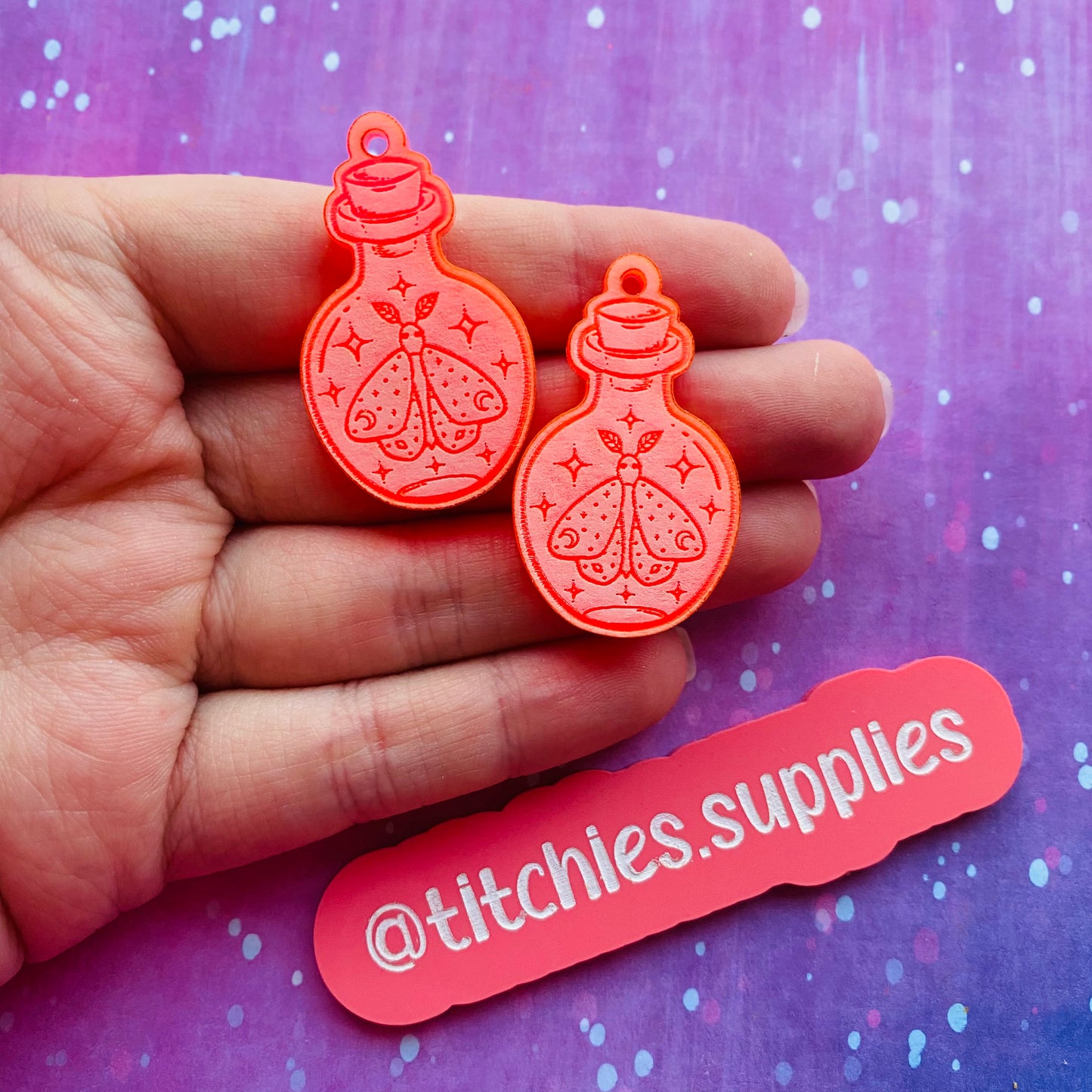 Moth Potion Bottle Earring Mould